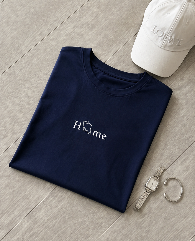تیشرت باکسی زنونه مردونه نخ پنبه مدل HOME